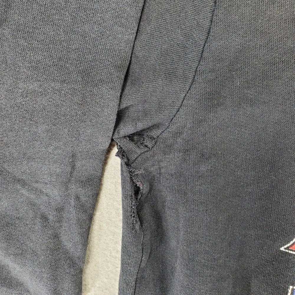 VTG Buffalo Bills Cowboys Super Bowl Crewneck Sz‎ L Distressed Black Lightweight